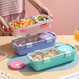 Independent 2 Compartment Box with Bowl - 600 + 150ml