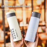 Premium Glass Travel Mug with Flip Lid - 400ml