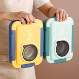 Portable Bento Box with Soup Container - 3 Compartment ( 750ml + 150ml )