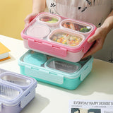 BENTO Leak Proof 4 Grid Lunch Box - 800ml + 150ml ( Bowl )