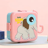 Super Elephant Cartoon PP Lunch Box - 3 Grid ( 1590ml + 70ml )