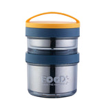 Korean Style Portable Double Layer Food Jar - 900ml