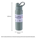 Large Capacity Vacuum Insulated Stainless Steel Water Bottle - 840ml