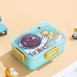 Cute Fun Sealed PP Lunch Box 3 Compartment - ( 1200ml + 80ml )