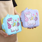 Unicorn Themed Bento Lunch box 3 Grid - 1120ml + 70ml