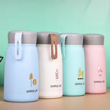 Stylish Premium Glass Water Bottle - 400ml