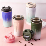 Gradient Smart Digital Display Coffee Tumbler – 380ml