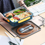 Portable Four-Compartment Lunch Box ( 1000ml )