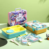 CAT Themed Bento Lunch Box 4 Grid - 1000ml + 150ml