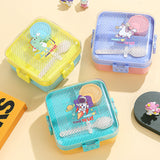 Cartoon Theme PP Lunch Box - 3 Grid ( 1270ml + 70ml )