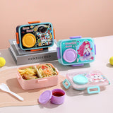 Single Layer Kids Theme - Mermaid, Kitty & Space - 2 Grid ( 700ml + 80ml )