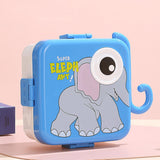 Super Elephant Cartoon PP Lunch Box - 3 Grid ( 1590ml + 70ml )
