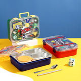Back to School Bento Lunch Box 4 Grid - 800ml + 150ml