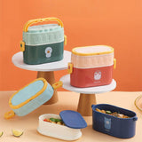 Cute Enfant 950ml Double Layer PP Lunch Box