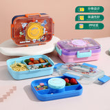 Double Layer Bento Box 3 Compartment PP - 1100ml + 150ml