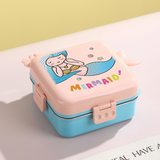 Mermaid Themed Bento Lunch box 3 Grid - 1120ml + 70ml